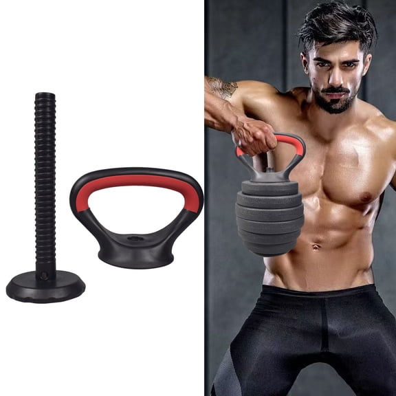 EcoNest Adjustable Dumbbells Weight Set With Connector 2 In1 Dumbbells Set Used As Barbell Kettlebells Push Up Stand Fitness Exercises Home Gym Suitable Men/Women(No Weight Block )