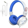 thumbnail image 1 of On-Ear Kids Headphones, Wired Headphone w/Mic, Safe Volume Limited Children Earphones, 1 of 5