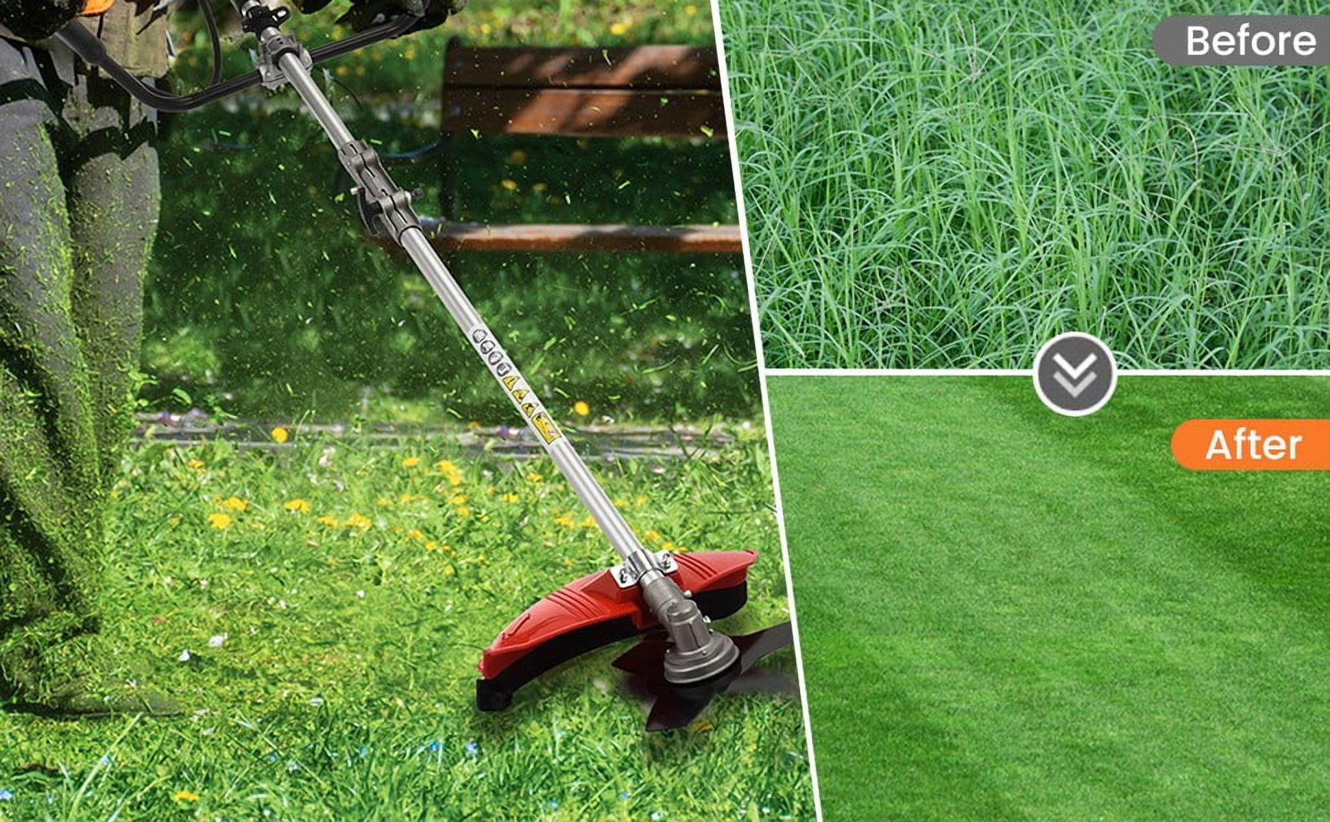 YNCE Weed Eater Gas Powe 52cc 2-Stroke Gas Crank, 2 in 1 Grass Trimmer, Multi-Functional Trimming Tool - String Trimmer, Brush Trimmer