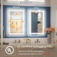 thumbnail image 6 of Keonjinn LED Bathroom Mirror with Frontlit and Backlit 24'' x 36'', 3 Colors Temperature & Dimmable Vanity Mirror, Rectangular Modern Wall  Mounted Mirrors(Horizontal/Vertical), 6 of 8