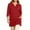 Red, variant on Womens Plus Size Longline Elbow Sleeve V-neck Tee with Pockets Loose Outdoor Elegant Tops for Women Trendy Outdoor Shirts 2026