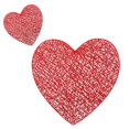 thumbnail image 1 of CNKOO 2Pcs Napperon en Forme de Coeur Entrelacé Simple Tapis de Table, 1 of 12