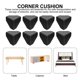 thumbnail image 5 of 100 protectores de esquinas creativos para cajas y muebles (negro), 5 of 7