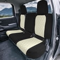 thumbnail image 5 of For 2022-2026 Nissan Frontier FH Group Custom Fit Neoprene Car Seat Covers Wateropoof - Beige Full Set, 5 of 6