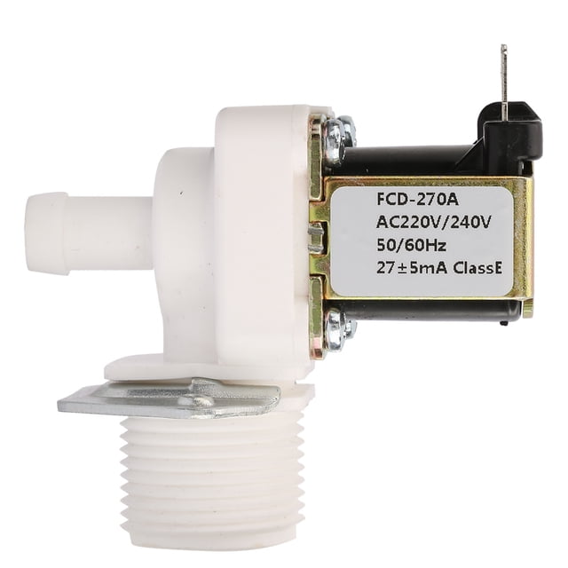 Válvula Solenoide AC 220V N/C Tipo Normalmente Cerrado Plástico