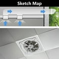 thumbnail image 2 of Stainless Steel Exhaust Fan Wall Mounted Ventilation Fan for Kitchen Bathroom, 2 of 9