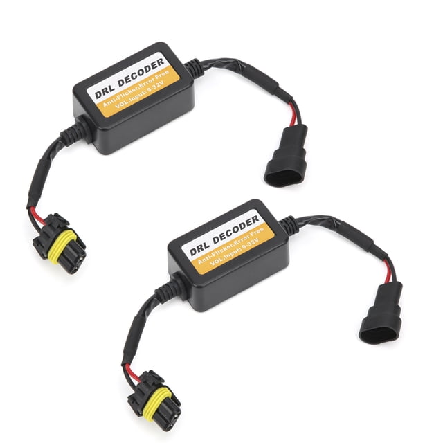 Decodificador de luz de circulación diurna universal sin errores 9006 bombillas LED antiparpadeo 9‑32V