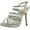Silver, variant on De Blossom Womens Yael-88 Dressy Party Heels Sandals