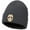 Dark Gray, variant on Winter Beanie Hat with Faux Fur Lining, Friday the 13th Style Mask Skullie, Warm Winter Cap, Black