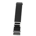 thumbnail image 3 of Correa de repuesto de nailon tejido elástico con cierre de velcro para Fitbit Versa 4, 3 y Sense 2, color negro., 3 of 14
