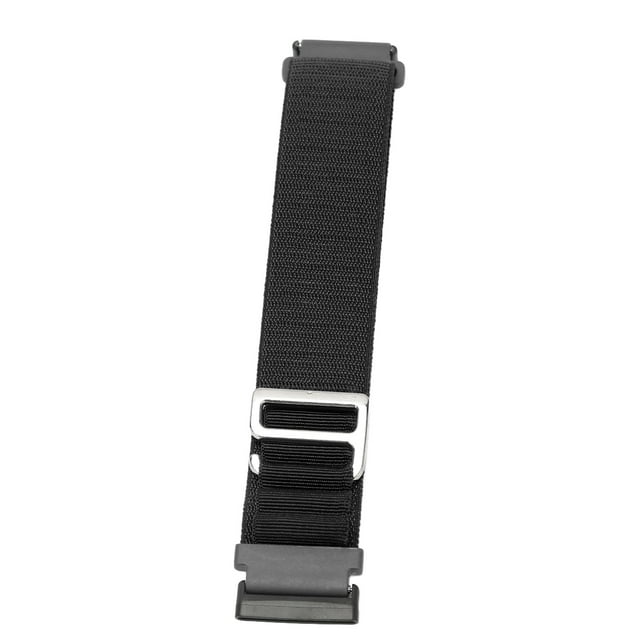 Correa de reloj inteligente Bling Bling de nailon tejido elástico con gancho G para Fitbit Versa 4 3 Sense 2 negro
