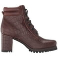 thumbnail image 2 of Kelsi Dagger Trek Oxblood Red Leather Block Heel Lace-up Combat Platform Bootie (OXBLOOD, 7.5), 2 of 6