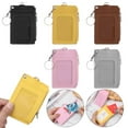 thumbnail image 4 of New PU Leather Bus Cards Cover Keychain Coin Purse Wallet ID Card Holder YELLOW, 4 of 8