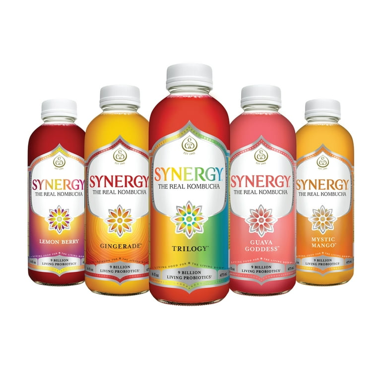 GT.S Synergy Real Kombucha Gingerade, 16 fl oz, Fermented Drink
