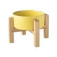 thumbnail image 1 of Elevated Ceramic Food and Water Bowls for Cats and Small Dogs with -Vomit Bracket Design, 1 of 5