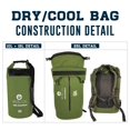 thumbnail image 3 of Bolsa seca flotante tipo cooler Enthusiast Gear 10 L / 15 L verde, 3 of 8