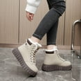 thumbnail image 3 of Botas Martin informales con forro polar de invierno, zapatos de algodón que aumentan la altura, zapatos cálidos para mujer para tiro callejero, caña alta, 3 of 5