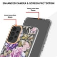thumbnail image 4 of SaniMore for Samsung Galaxy A53 5G Case, Flexible TPU Magnetic Cover Support Wireless Charging Slim Flower Grass Pattern Shockproof Protective Shell for Ladies Women Girls, Rosegold Flowers, 4 of 9