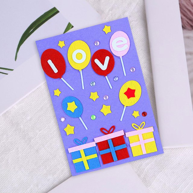 Tarjetas del día de la madre para hacer tarjetas de felicitación hechas a mano, juguetes artesanales, juguetes educativos, kits para hacer tarjetas de Globo