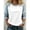 Light Blue, variant on DAFPZW 3/4 Sleeve Tops for Women Workout Shirts Baseball Style Raglan T-shirts Casual Color Block Tees Comfy Steetwear
