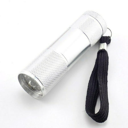 9-LED Mini Flashlight for Camping, Simyoung Mini Aluminum LED Flashlights Emergerncy Flight,