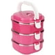 thumbnail image 2 of Contenedor Para Comida Aquila Toper Cuadrado 3 Niveles Rosa, 2 of 5