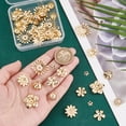 thumbnail image 3 of 48pcs 8 Styles Metal Filigree Flower Caps 6-25mm Gold Flower Bead Caps Multi-Petal Bead Cap Bails End Charm Caps, 3 of 6