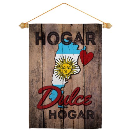 Country Argentina Hogar Dulce Garden Flag Set Nationality 13 X18.5 Double-Sided Yard Banner