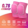 thumbnail image 3 of Volleyball Knee Pads for Dancers, Soft Breathable Knee Pads for Girls Women Men Youth Kids Knees Protective, Knee Brace for Volleyball Football Danceing Yoga Tennis Running Cycling Fitness, 3 of 7