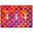 thumbnail image 1 of Metal Light Switch Plate Outlet Cover Mermaid Red Purple MER011, 1 of 13