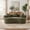 Green + 3 Seat, variant on Crescent-Shaped Two-Seater Sofa, Modern Low-Back Design with Deep Cushions, Self-Inflating Foam Filled, No Assembly Required Large Sofa,White