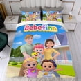 thumbnail image 4 of Bebe Finn Conjunto de sábanas temático, trío de piezas, cómodo y amigable con la piel, diseño único, regalo de decoración para el hogar para familiares, amigos y fans, 90 cm * 190 cm, 4 of 6