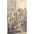 thumbnail image 3 of Pier Leone Ghezzi 12x18 Black Modern Framed Museum Art Print Titled - The Consecration of Saint Juliana Falconieri (1727), 3 of 5