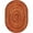 Orange, variant on 7 ft. 8 in. x 10 ft. 9 in. Feeling Fun Children Oval Rug  Orange