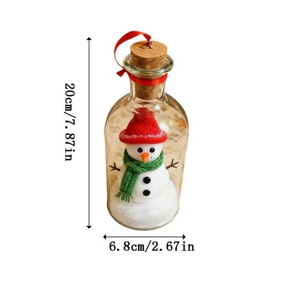 HKEJIAOI 7.87" Recordable Christmas Snowman Ornament with Voice Recording Message, Personalized Holiday Keepsake Gift for Festive Home Decor