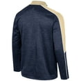 thumbnail image 3 of Men's Colosseum Navy Notre Dame Fighting Irish Marled Half-Zip Jacket, 3 of 3