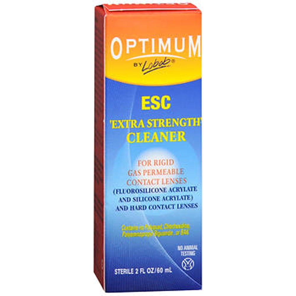 Lobob Optimum Extra Strength Contact Lenses Cleaner, 2 Fl. Oz