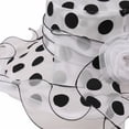 thumbnail image 6 of Vjnyvs Europe Style Sun Hat Women Organza Polka Dots Hat Wide Brim Floral Hat Elegant Spring Cap UV Protection Caps for Travel, 6 of 7