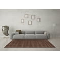 thumbnail image 3 of Ahgly Company Indoor Rectangle Abstract Brown Contemporary Area Rugs, 7' x 9', 3 of 4
