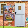 thumbnail image 2 of Subway Surfers-bandera de jardín temática. Regalo perfecto para fans, amigos y familiares, ideal para actividades al aire libre y decoración de fiestas.28CM*45CM, 2 of 5