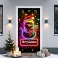 thumbnail image 5 of Ouuluon Light Up Christmas Door Cover, 70.9 inches Glow-In-The-Dark Panel for Front Door Holiday Display, 5 of 6