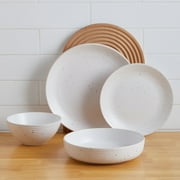 Stone Lain Lauren 16-Piece Dinnerware Set Stoneware, Off White