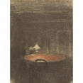 thumbnail image 3 of Vilhelm Hammershøi 15x18 Black Modern Framed Museum Art Print Titled - Figure Reading at a Table in an Interior at Night (ca. 1891), 3 of 5