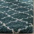 thumbnail image 6 of SAFAVIEH Hudson Jaye Geometric Shag Area Rug, Navy/Ivory, 5'1" x 7'6", 6 of 10