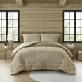 thumbnail image 5 of 3 PCS King/Cal King Chenille Oversized Comforter Set Tan, 5 of 6