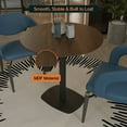 thumbnail image 5 of LeisureMod Round Dining Table with MDF Top and Powder-Coated Square Steel Base Kitchen Table, Seats 2-3 Person for Modern Home and Kitchen Vail Collection, 5 of 9