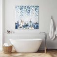 thumbnail image 5 of Wall Art Prints, Blue Pumpkin Fall Framed Canvas Prints for Bedroom Living Room Bathroom Office, Thanksgiving Watercolor Eucalyptus Leaves Gallery Wrap Wall Art Poster for Gifts Home Decor 20"x20", 5 of 9