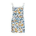 thumbnail image 4 of QATAINLAV Rompers for Women 2025Summer Sleeveless Floral Printed Short Jumpsuits Vacation Boho Beach Onesie Shorts with Pockets Multicolor S Holiday Sales, 4 of 6