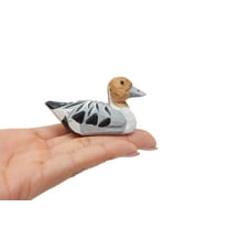 Pintail Duck Wooden Figurine Statue Miniature Bird Decor Decoy Art Sculpture Small Animal