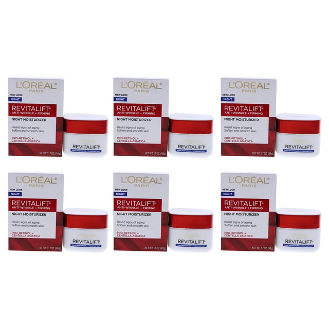Crema Hidratante Reafirmante y Antiarrugas LOreal Professional Revitalift 1.7 oz Paquete de 6